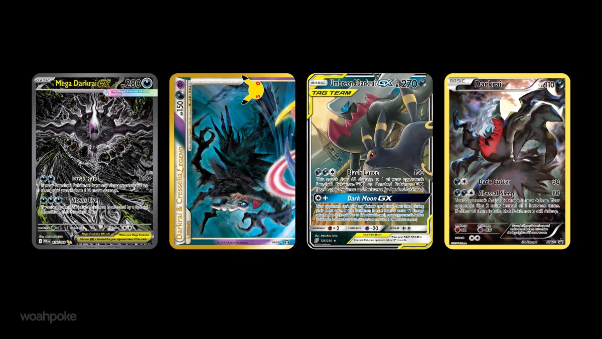Scary Darkrai Pokémon Cards