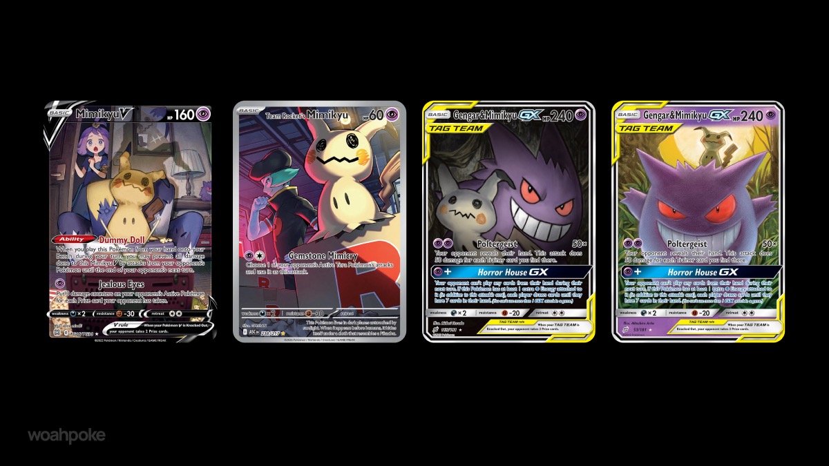 Spooky Mimikyu Pokémon Cards