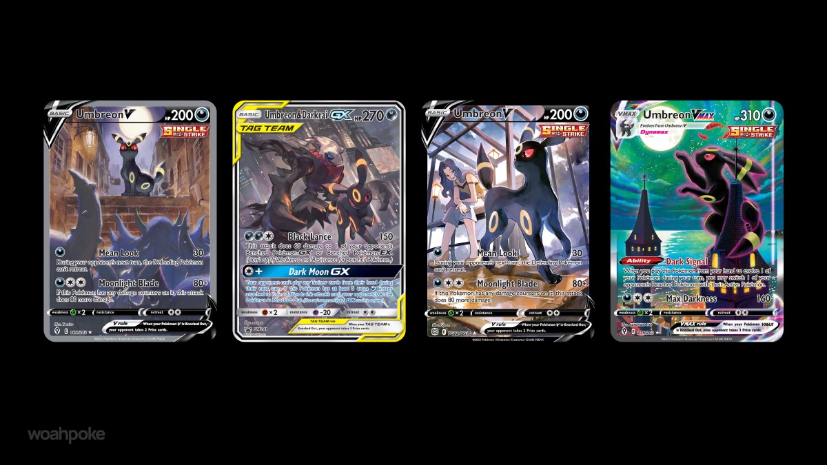 Scary Umbreon Pokémon Cards