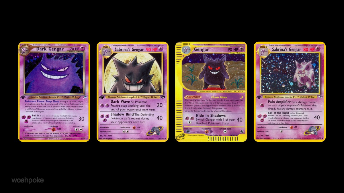 Vintage Spooky Pokémon Cards