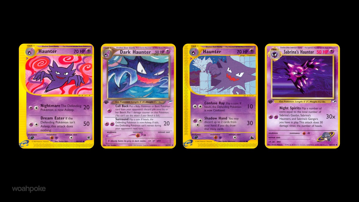 Vintage Haunter Pokémon Cards