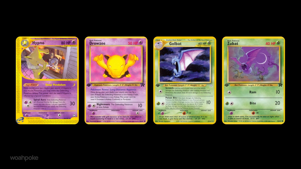 Vintage Scary Pokémon Cards