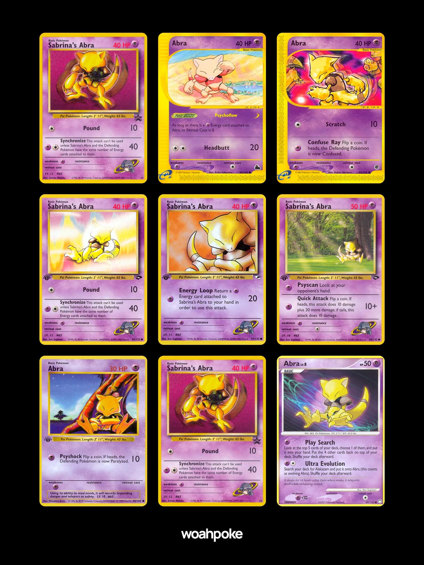 Trippy Abra Cards