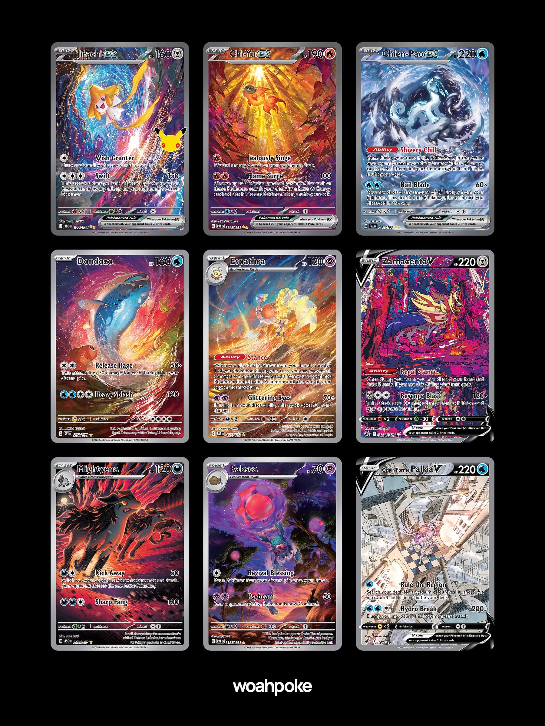 Trippy Background Pokémon Cards