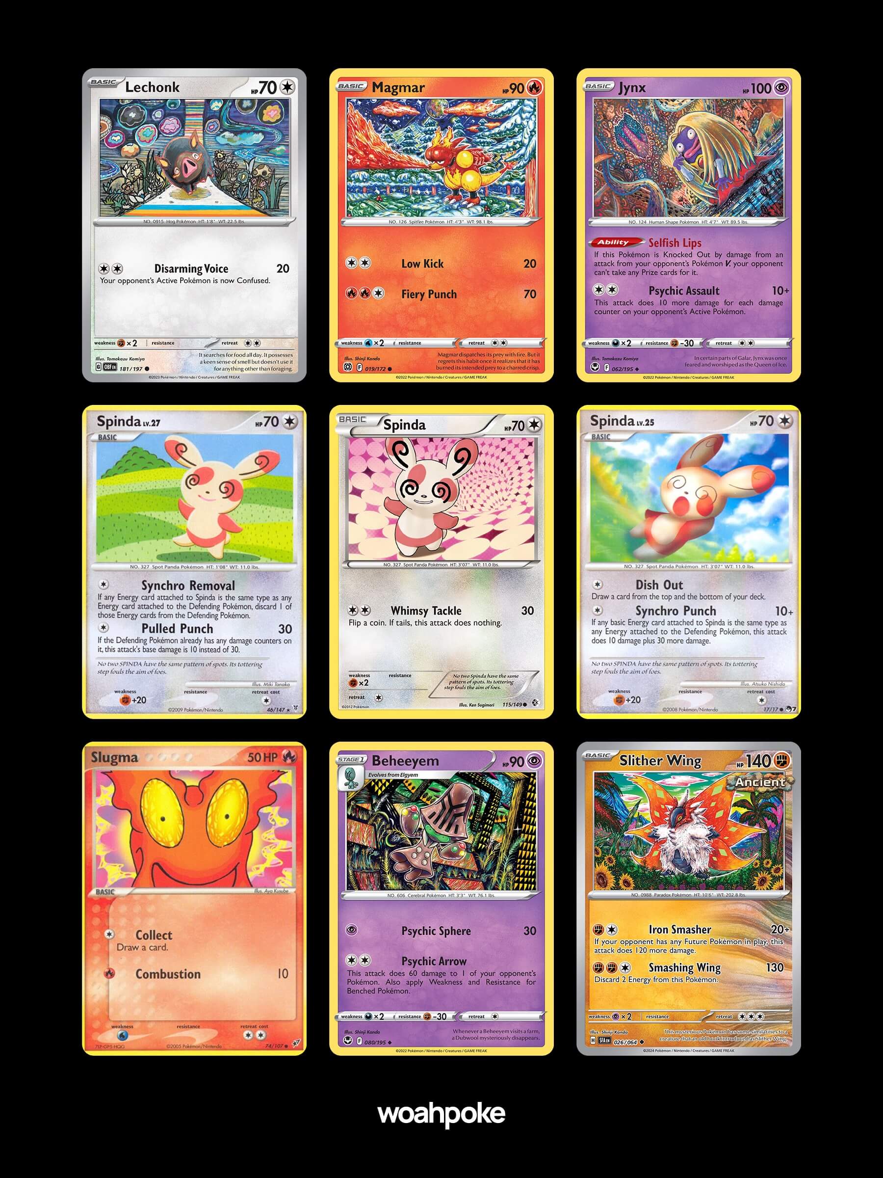 Affordable & Common Trippy Cards