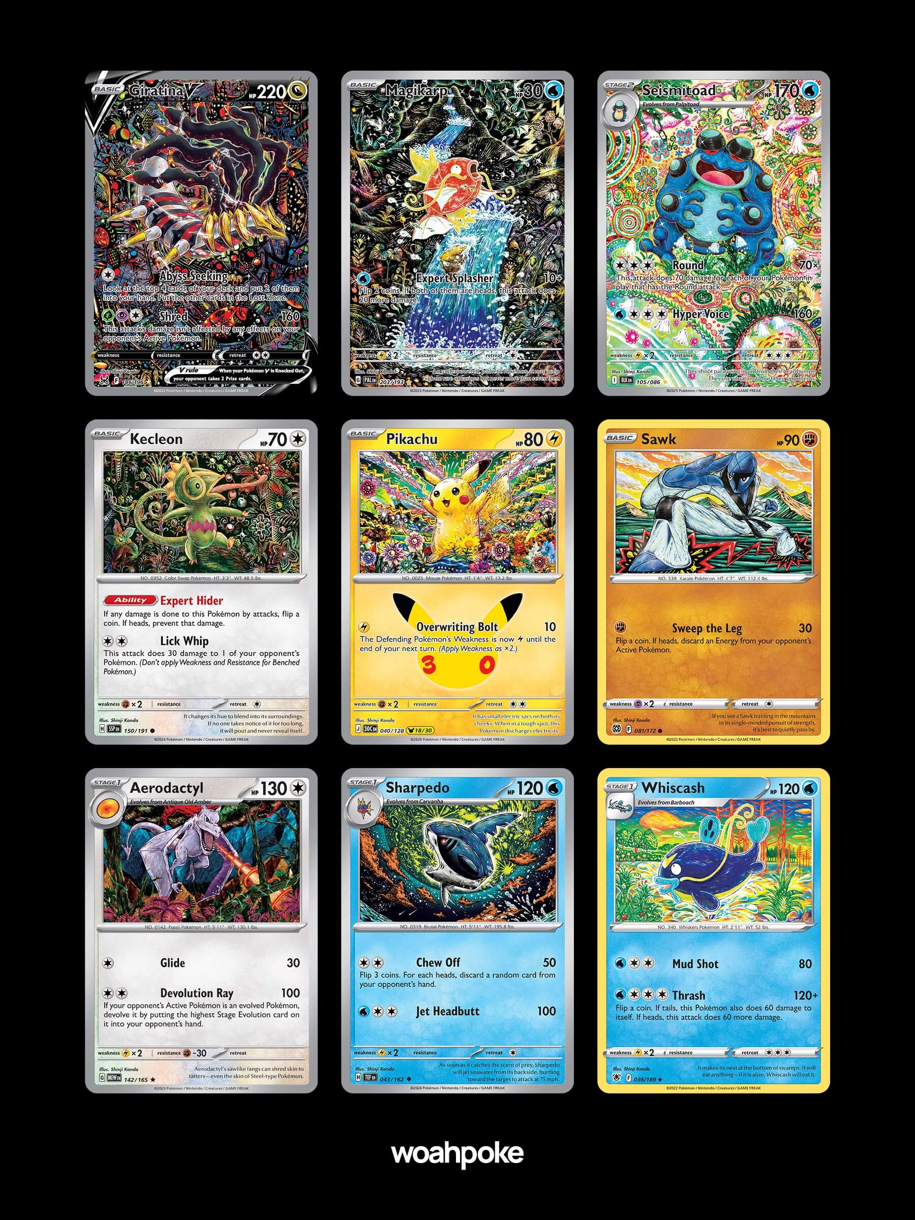 Kanda Trippy Pokémon Cards