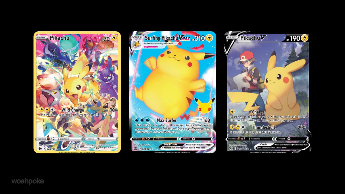 Pikachu Underrated Pokémon Cards