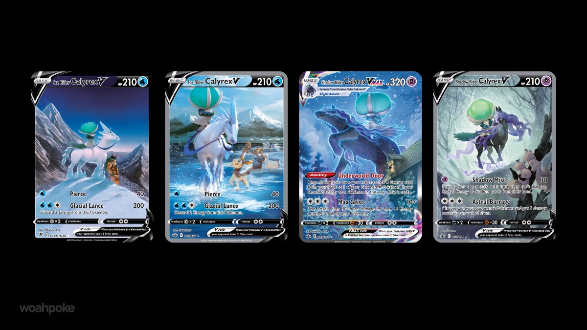 Ice Rider & Shadow Rider Calyrex Cards