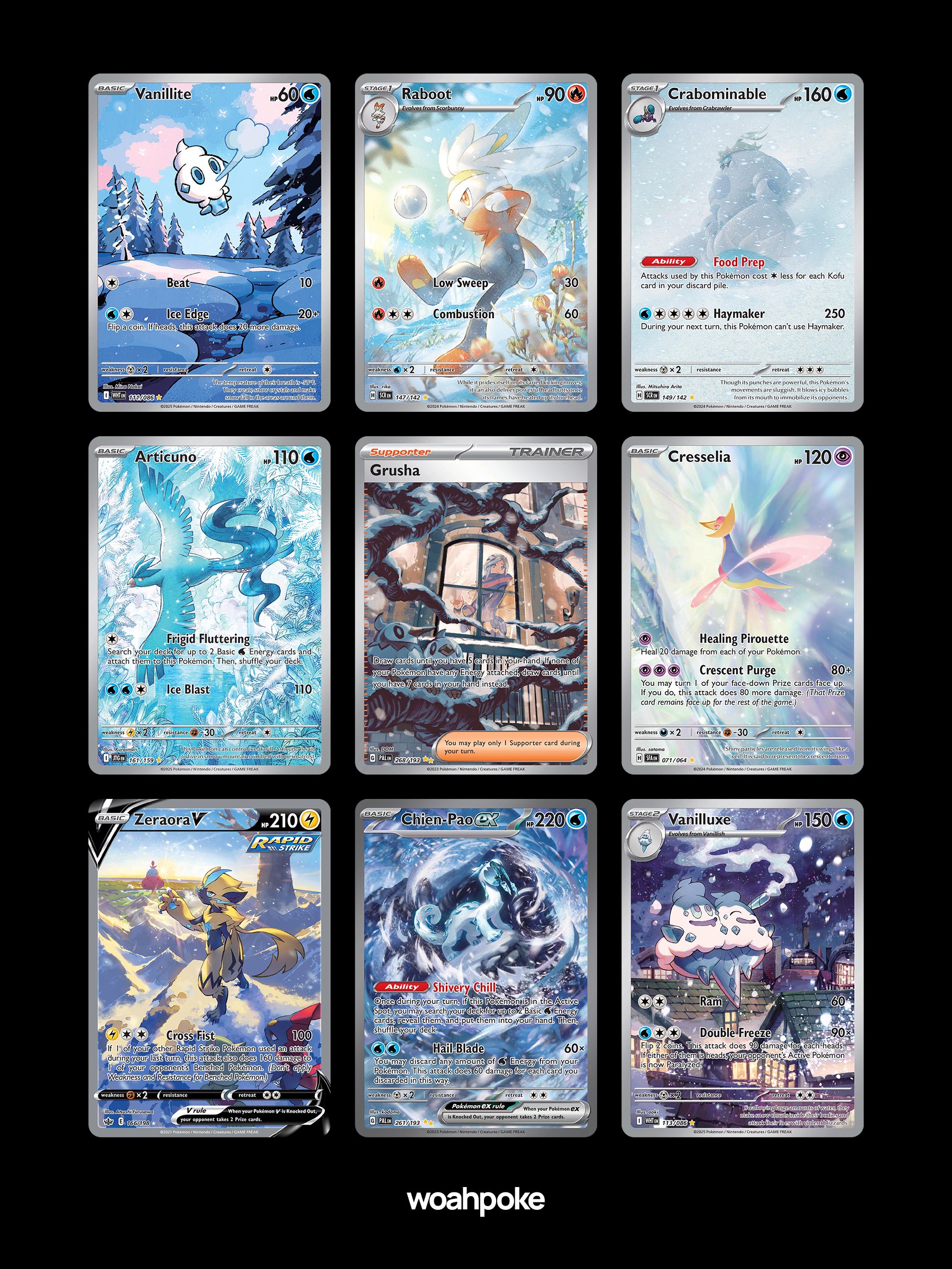 Snowfall Pokémon Cards