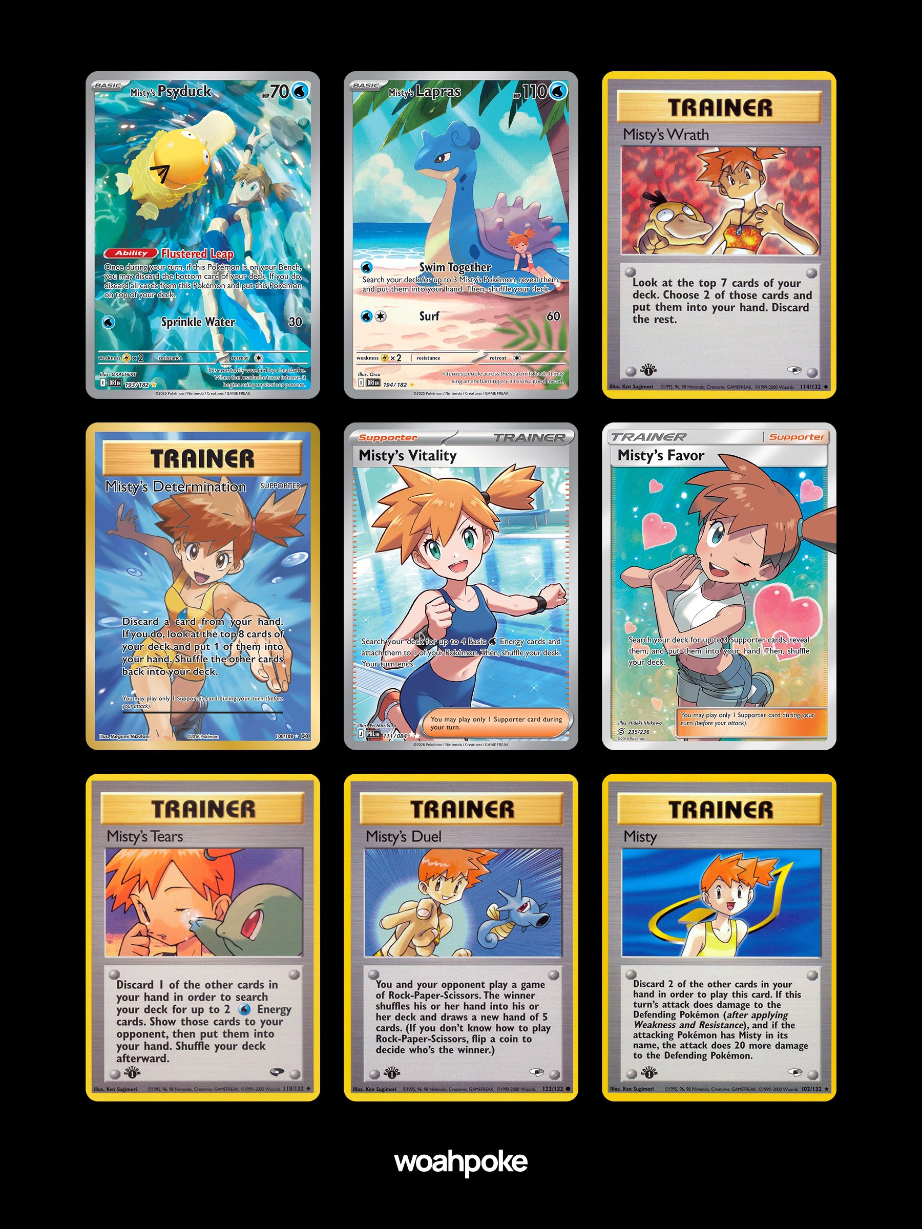 Misty's Trainer Cards