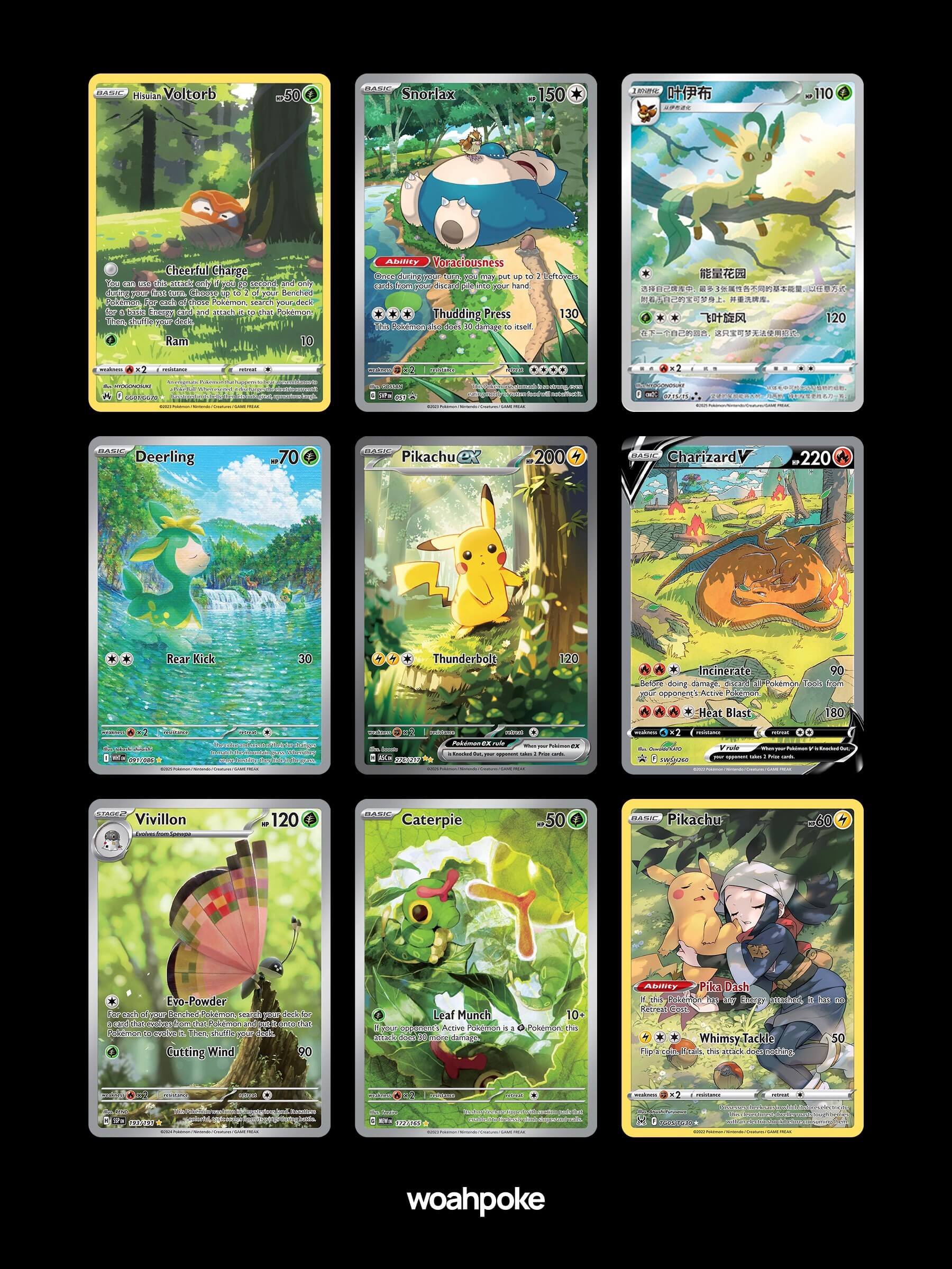 Green Forest Pokémon Cards