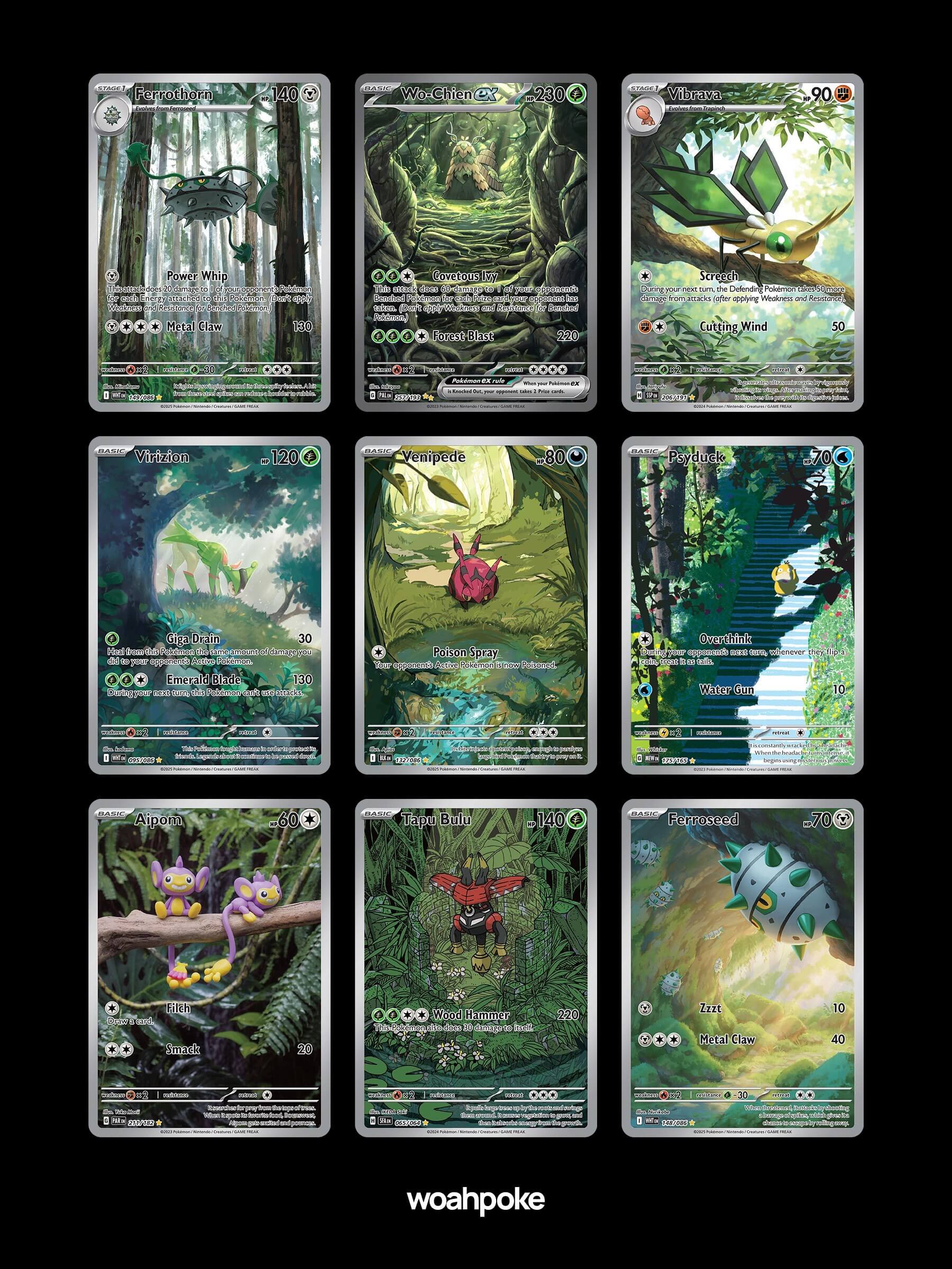 Moody Forest Pokémon Cards
