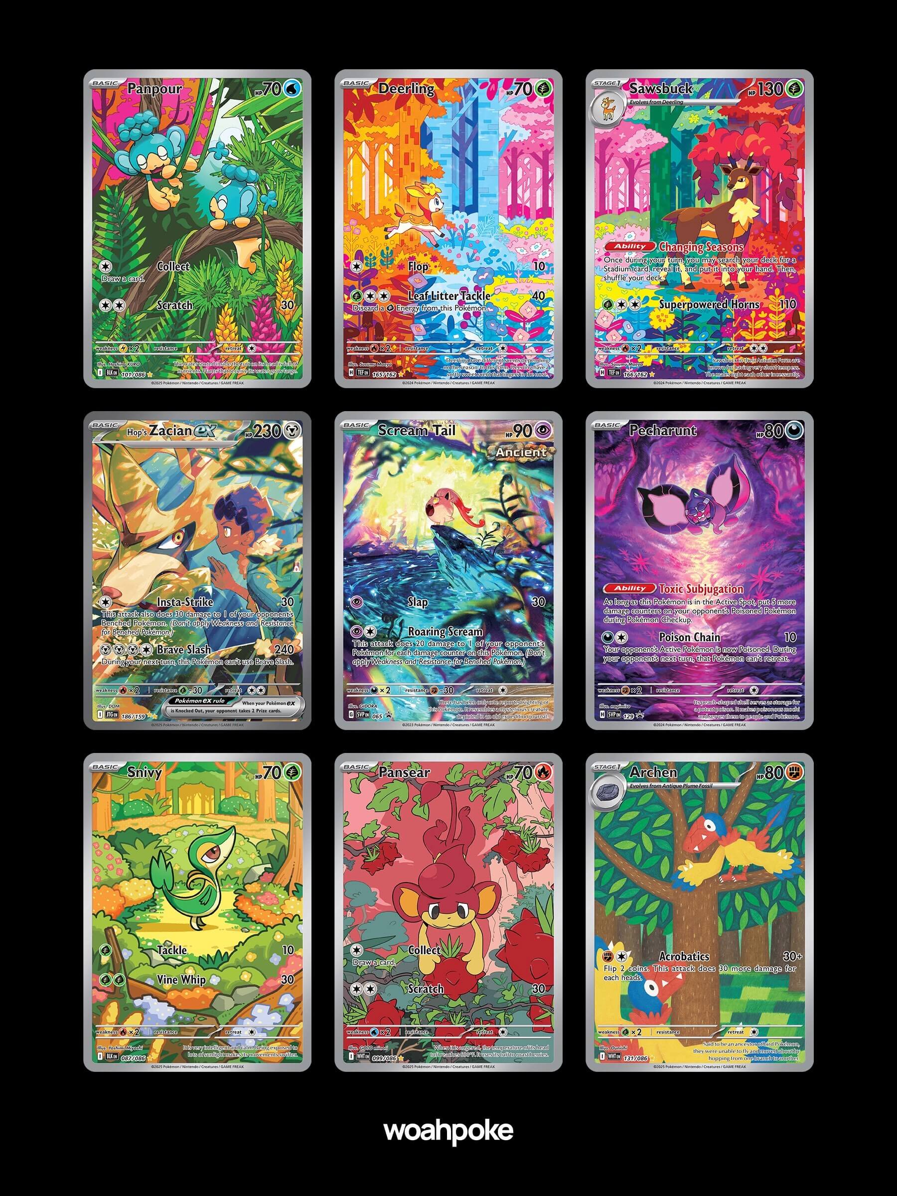 Vibrant Forest Cards