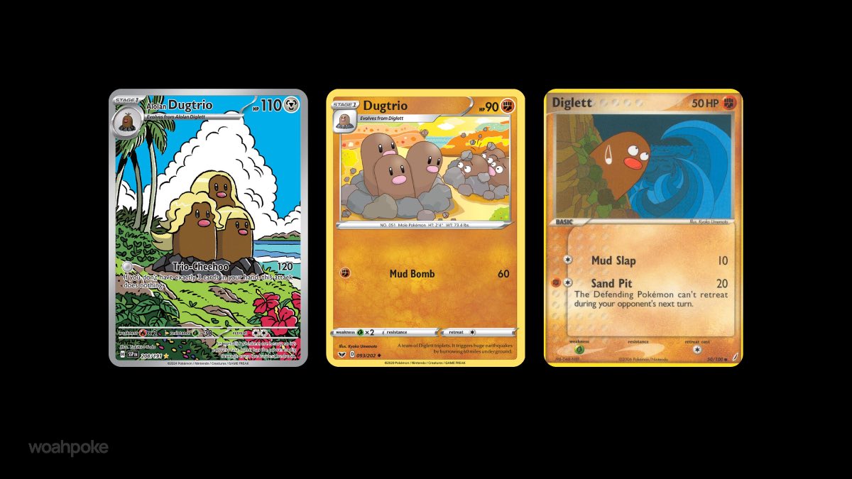 Dugtrio & Diglett Meme Cards