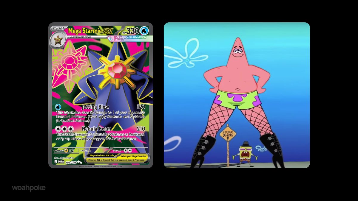 Mega Starmie & Patrick Star