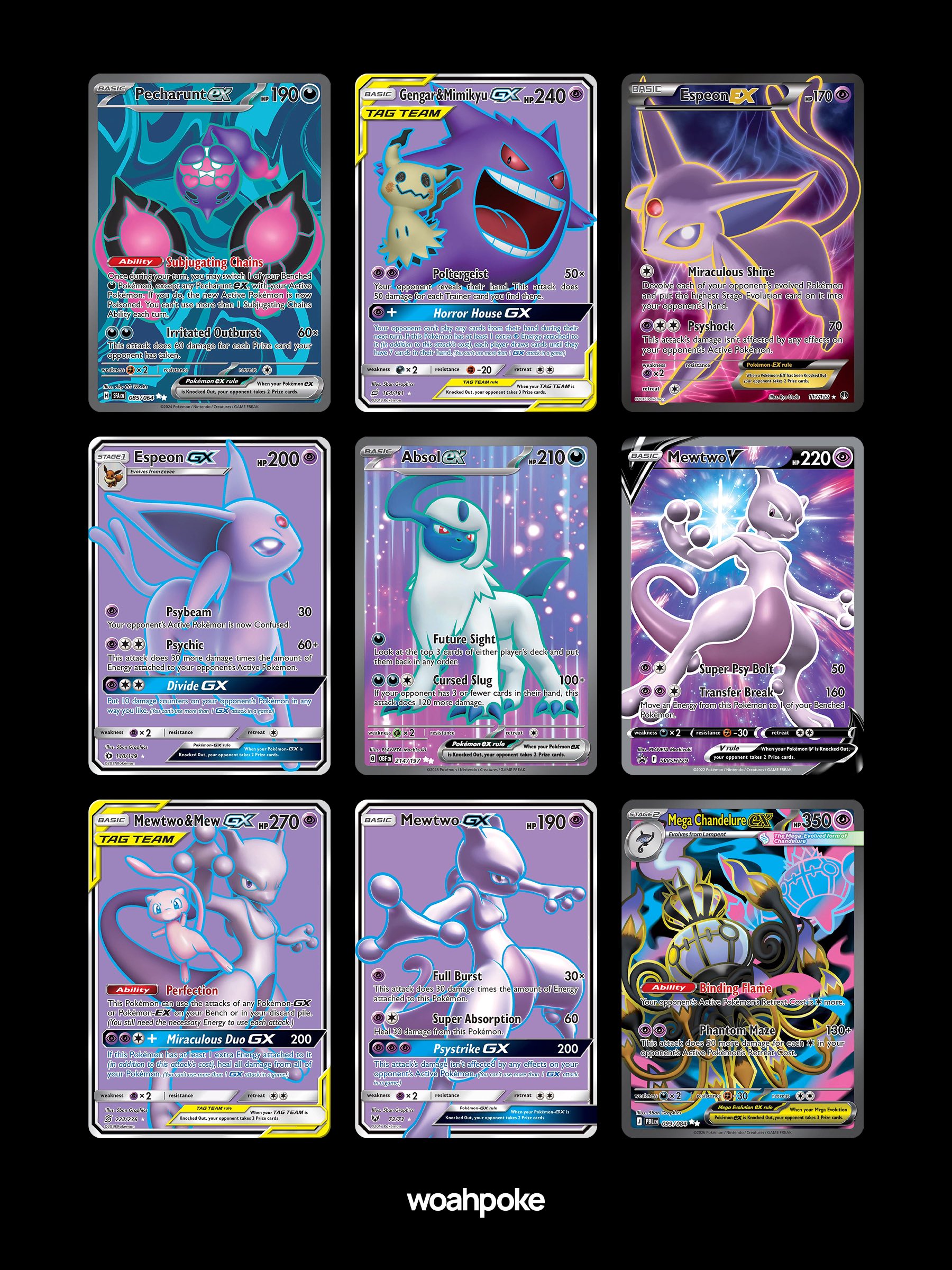 CG & 3D Purple Cards