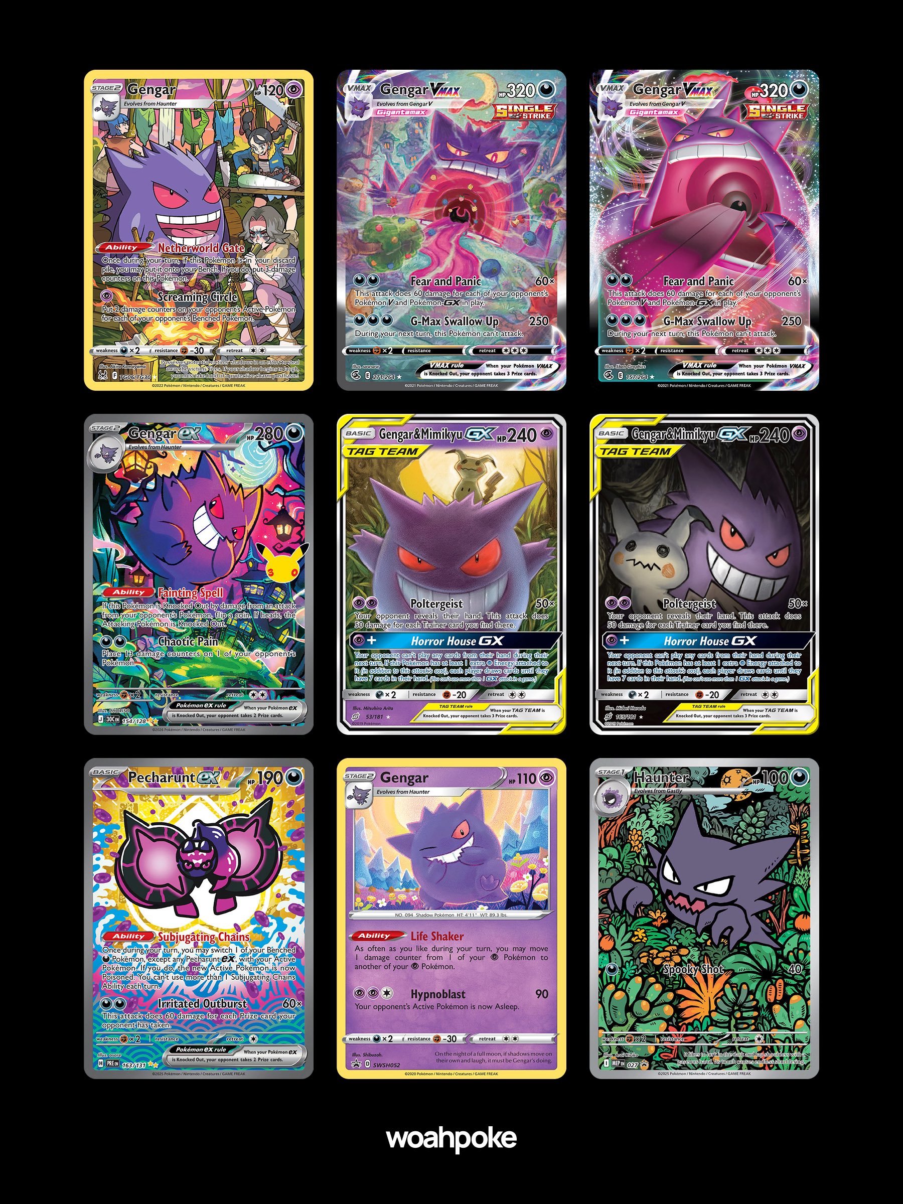 Cards of Purple Pokémon