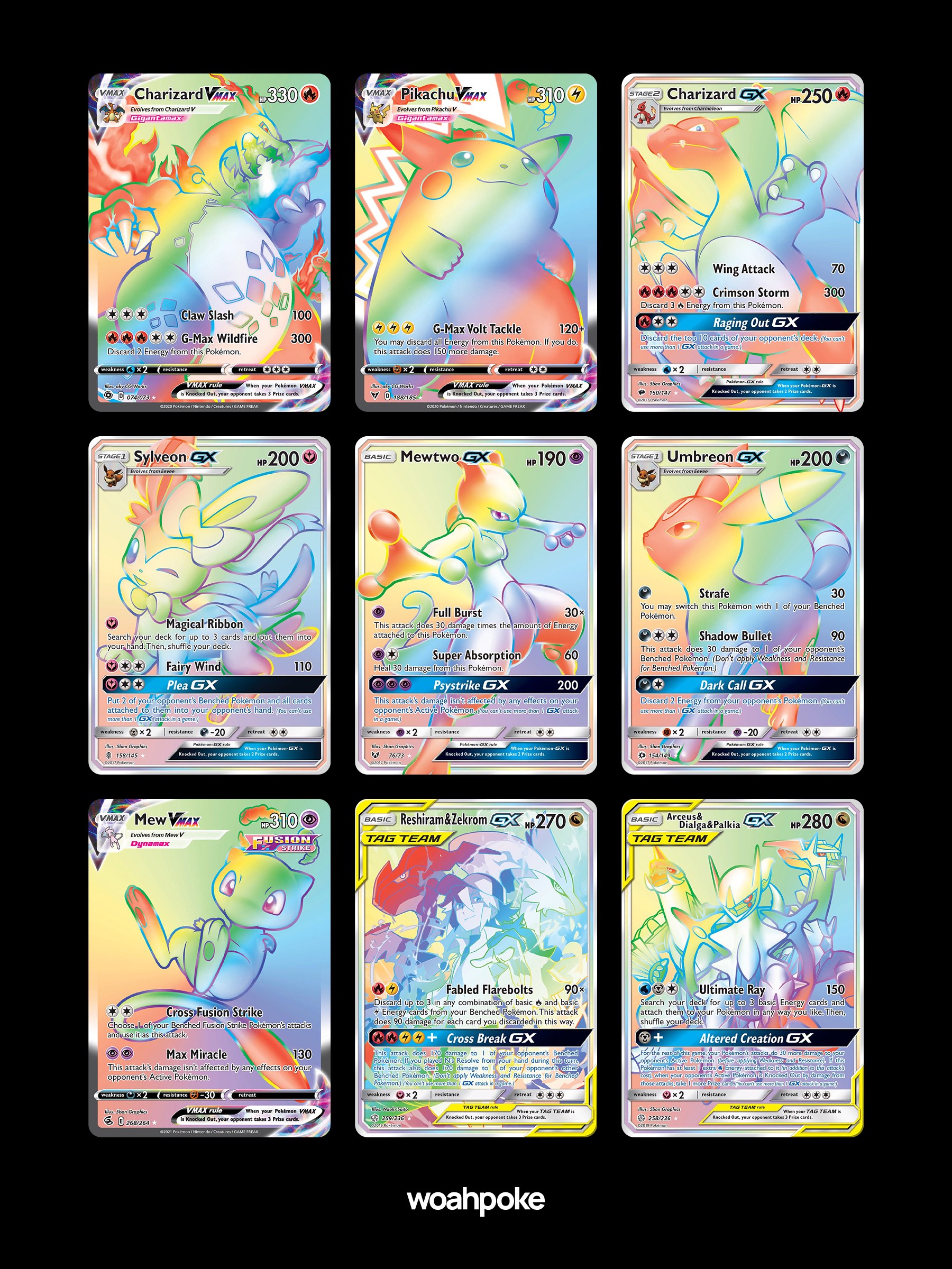 Rainbow Secret Rare Cards