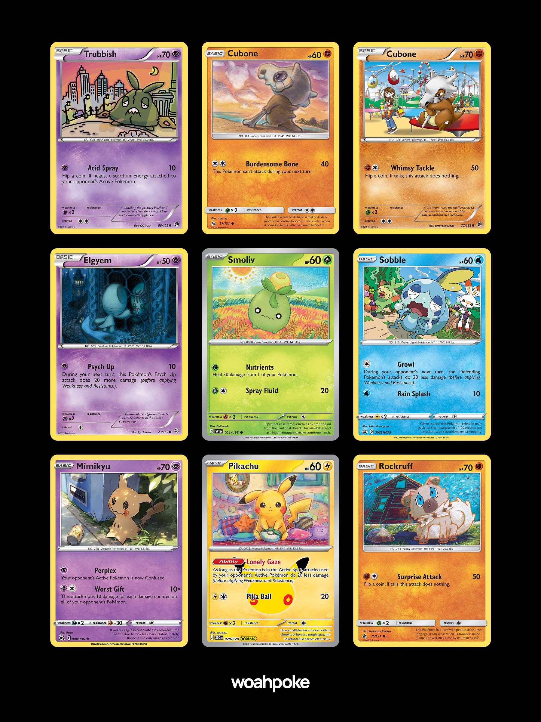 Commons & Affordable Sad Pokémon Cards