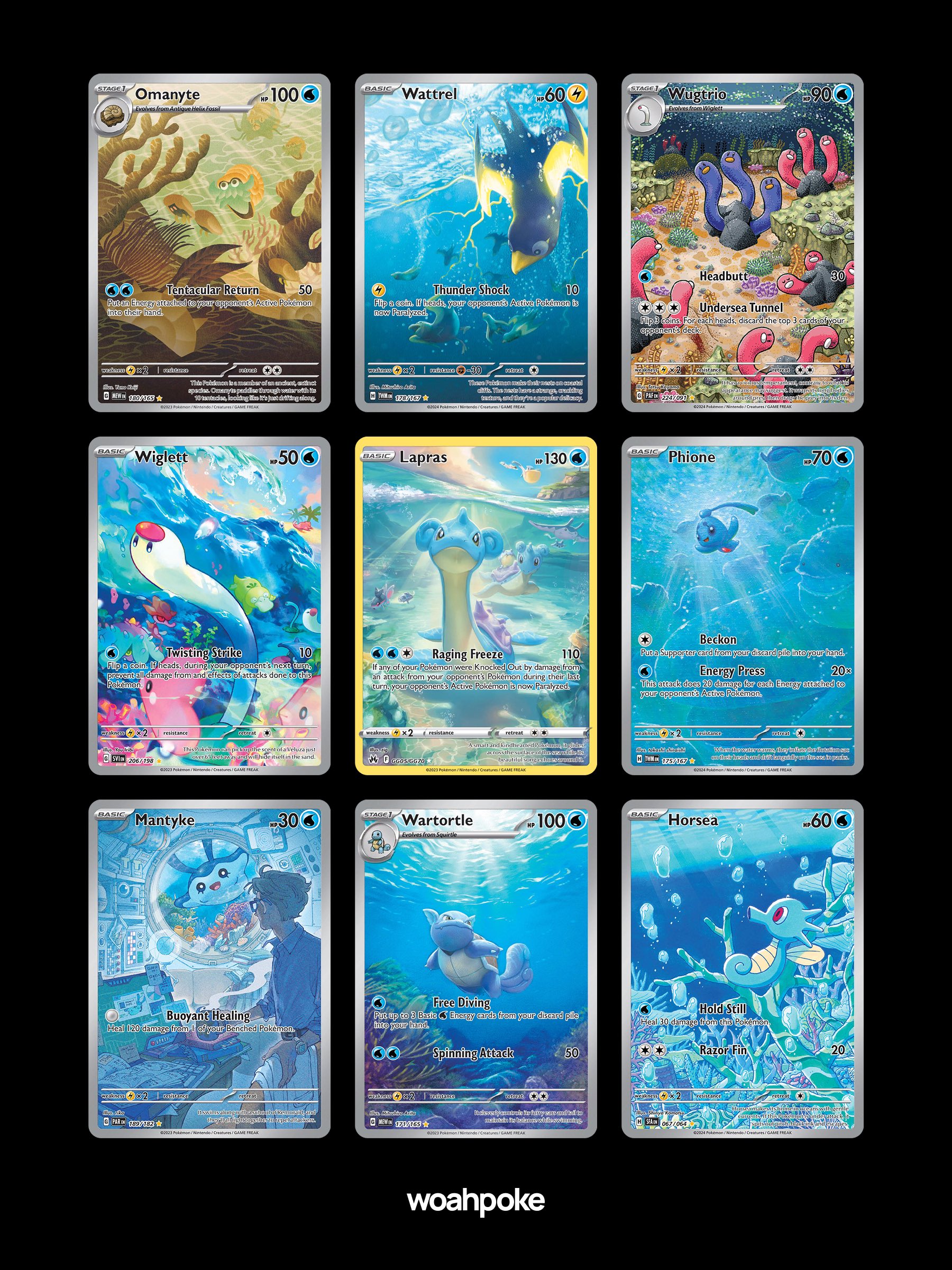 Underwater Full Arts & Illustration Rares