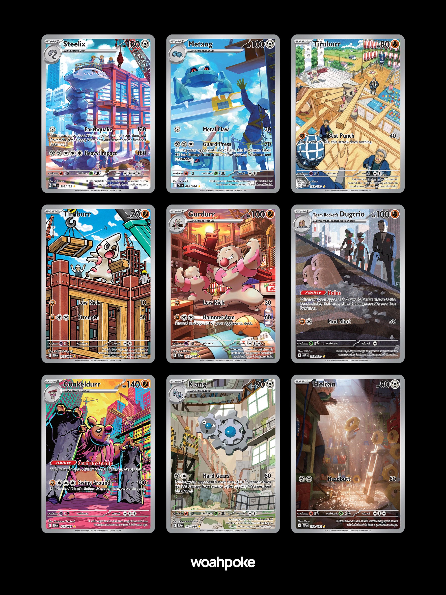 Construction Site Pokémon Cards